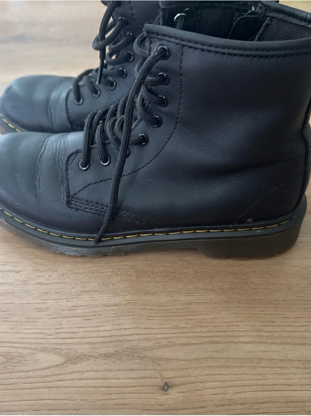 Dr. Martens Black Youth Lace-Up Ankle Boots